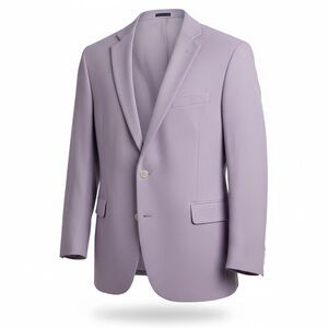 Stafford Blazer Mens 46S Purple Classic Fit Stretch Sport Coat Business Office
